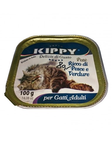 Kippy pašteta za mačke, riba i povrće, 100gr