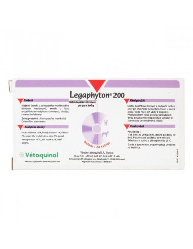 VÉTOQUINOL Legaphyton 200 mg za...