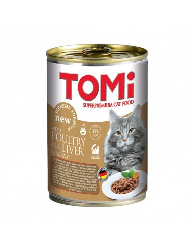 Tomi za mačke, živina i jetra 400gr